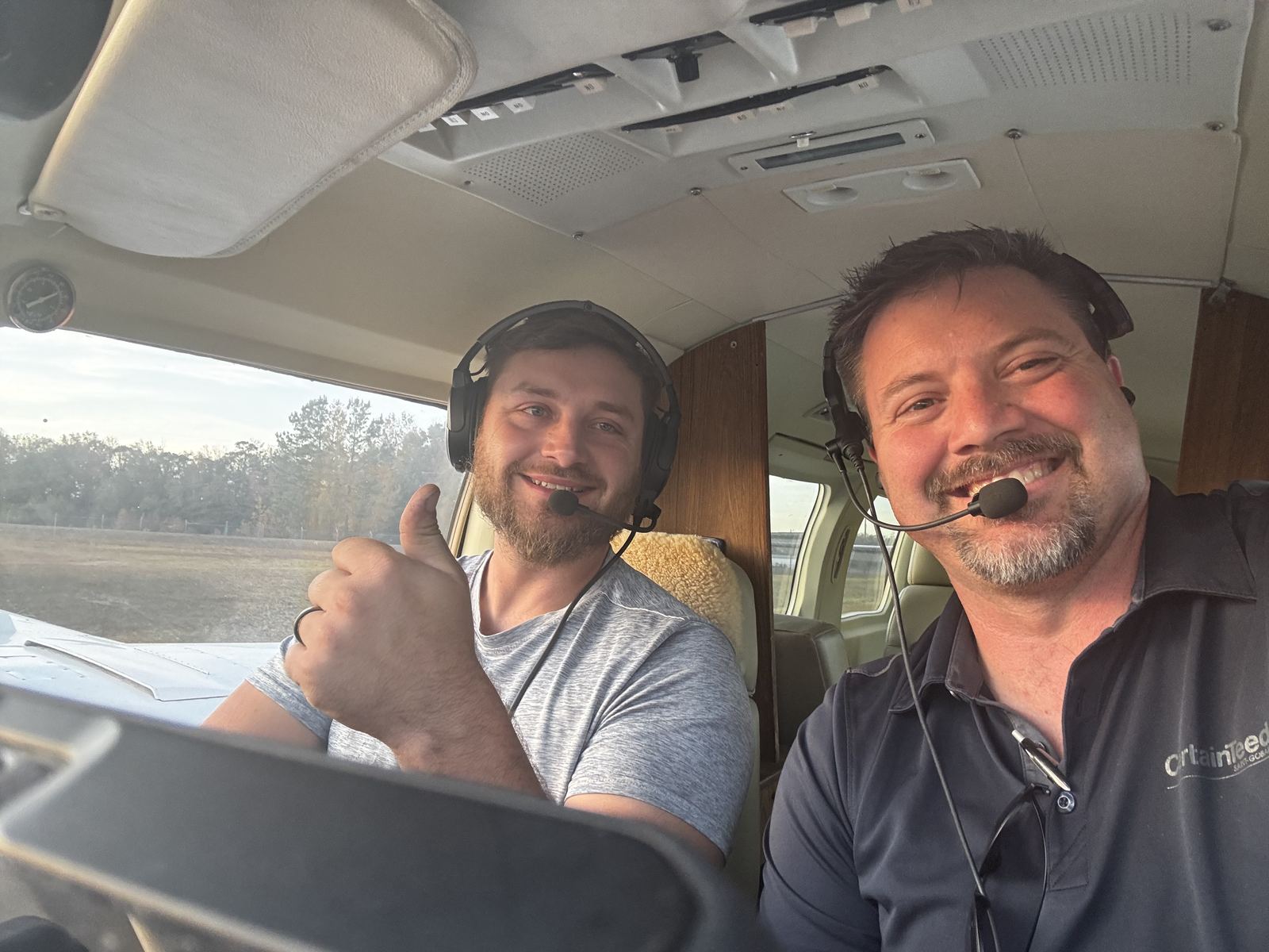 Lift Enterprises pilots in the cockpit