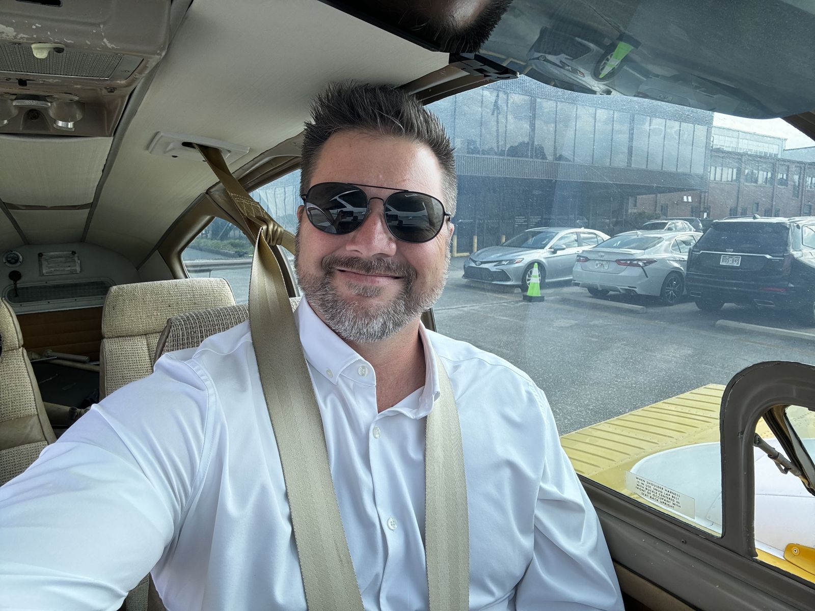 On a ferry flight