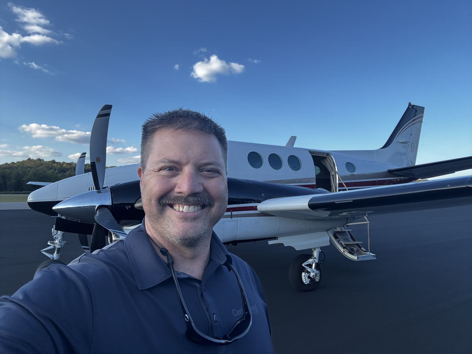 Beechcraft King Air on the ramp