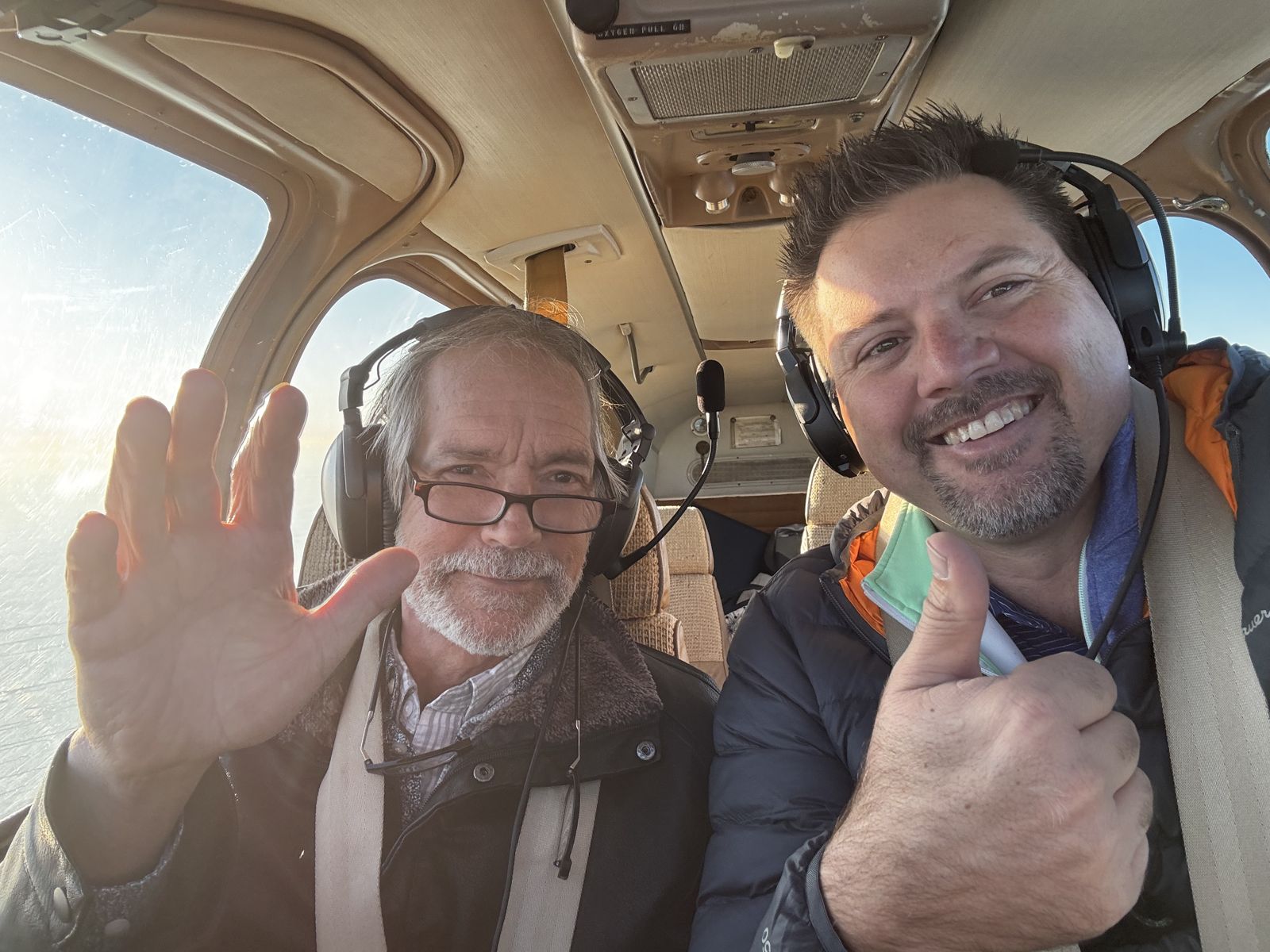 Volunteer flight carrying a passenger to medical treatment